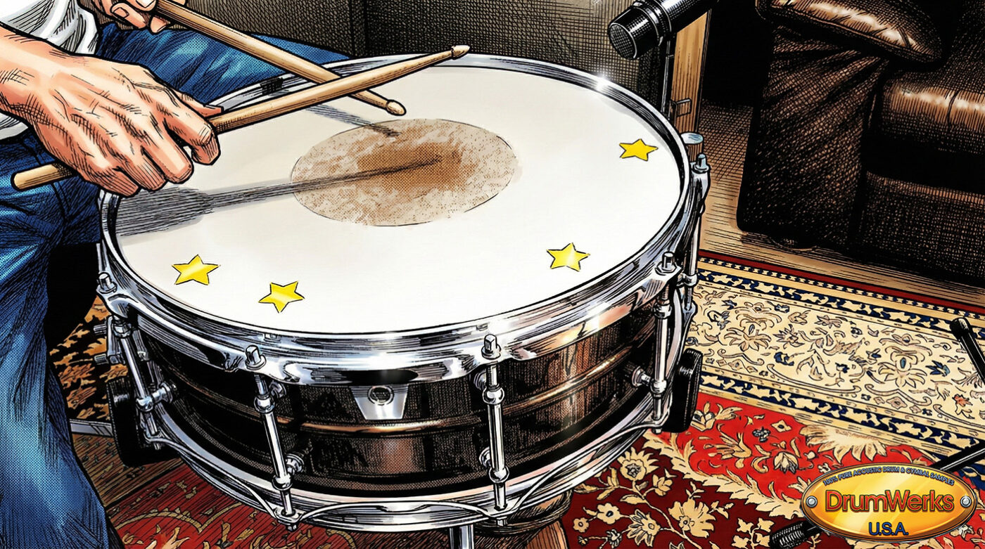 Free Snare Drum Samples from Drum Werks - Testing Out Different Snare Tunings Video Capture